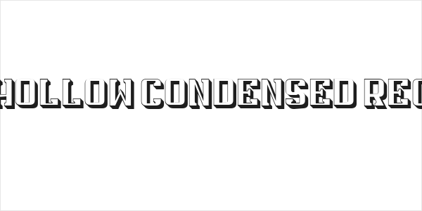 Hals Hollow Condensed Regular Logo