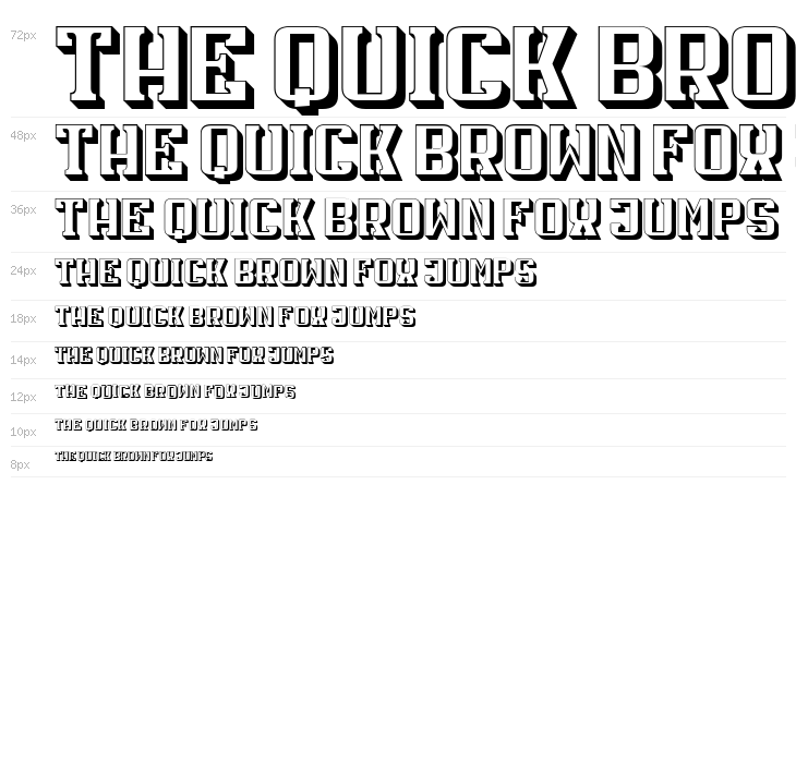 Hals Hollow Condensed Regular Waterfall