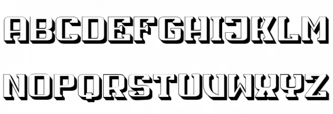 Hals Hollow Regular Font Litere mari