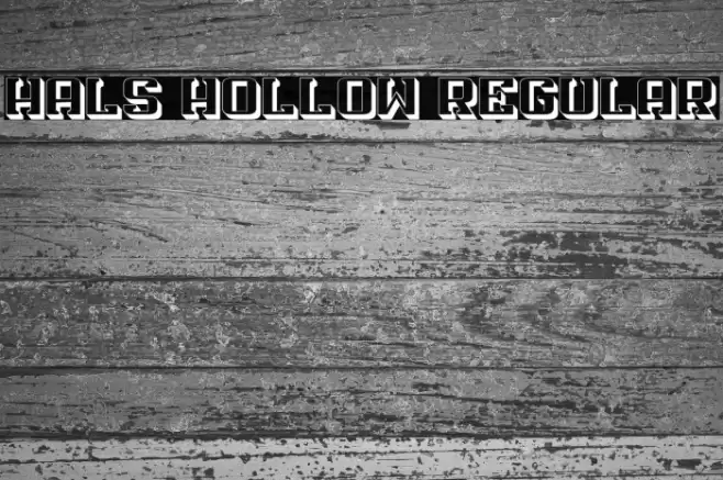Hals Hollow Regular Font examples