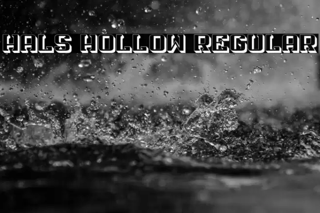 Hals Hollow Regular Font examples