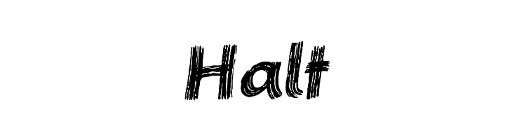 Halt Font