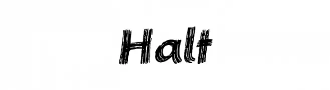 Halt  Frei Schriftart Herunterladen