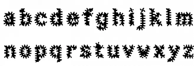 Halter Antigenic Font LOWERCASE