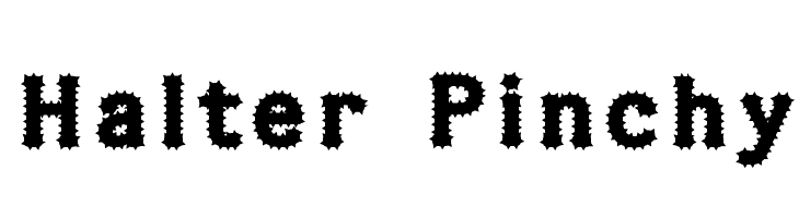 Halter Pinchy Font