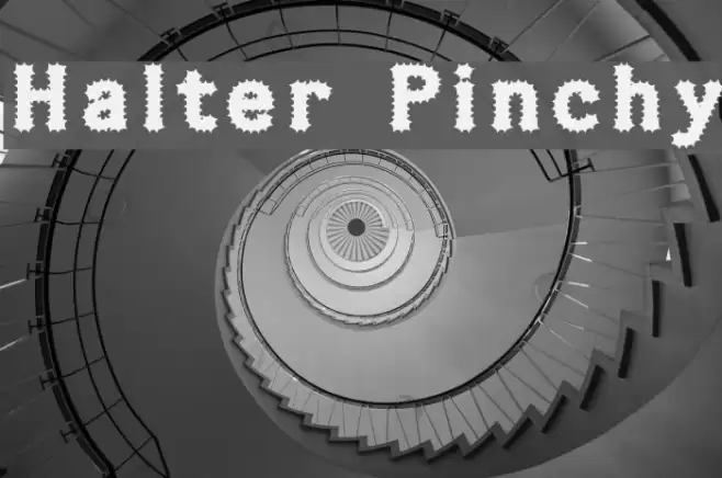 Halter Pinchy Font examples