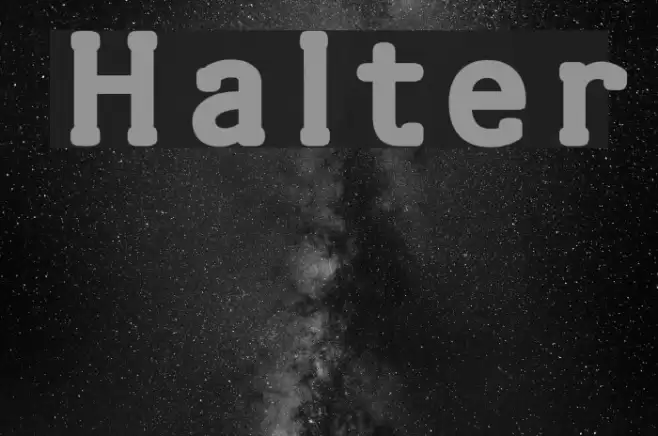 Halter Fonte examples