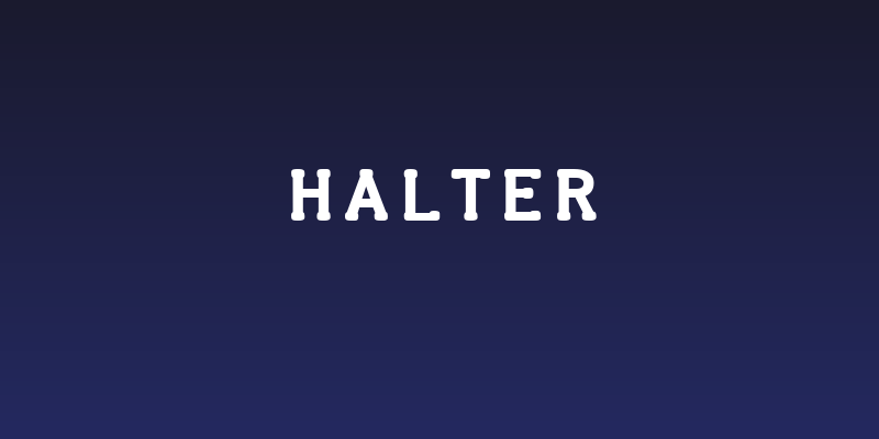 Halter Social Header