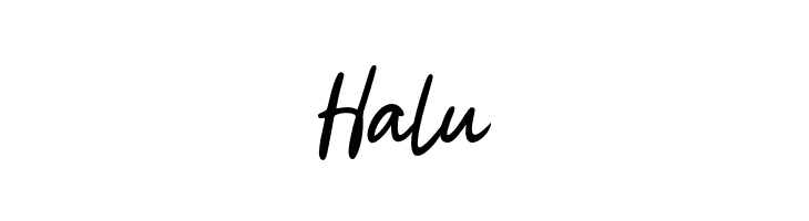 Halu  免费字体下载