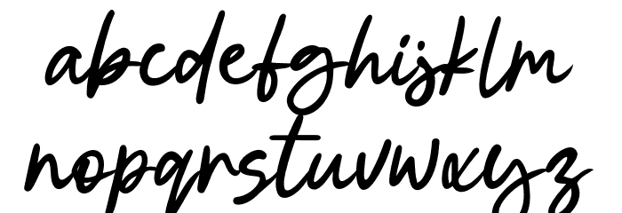 Halu Schriftart Kleinbuchstaben