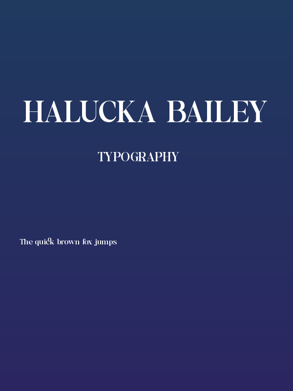 Halucka Bailey Poster