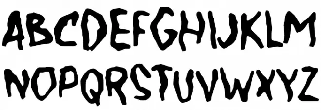 Halusino Шрифта ВЕРХНИЙ