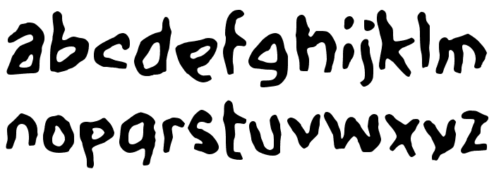 Halusino Font LOWERCASE