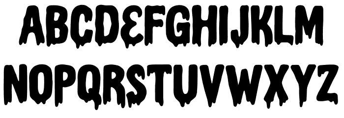 Haluween Font LOWERCASE