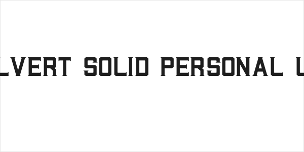 Halvert Solid Personal Use Logo