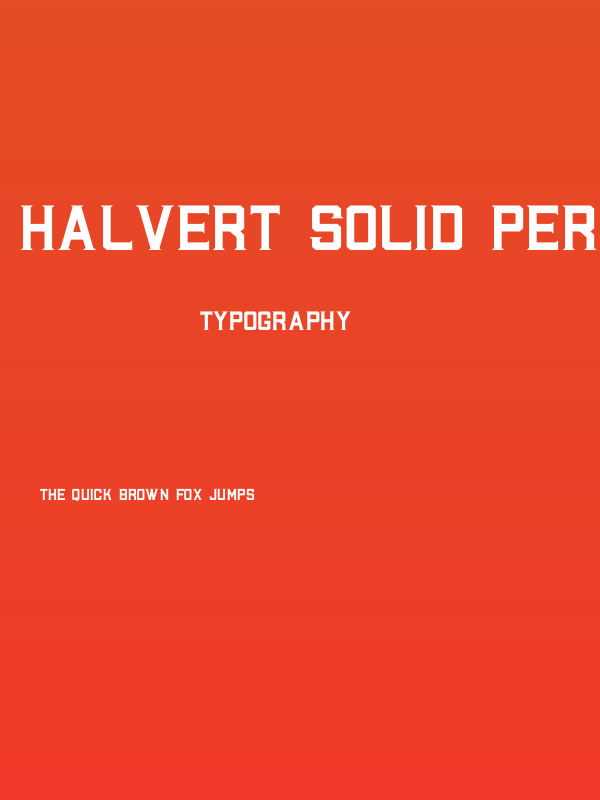 Halvert Solid Personal Use Poster