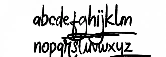 Halybed FREE फ़ॉन्ट लोअरकेस