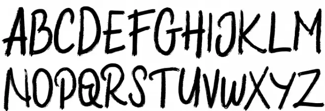 HalybedFREE Font UPPERCASE