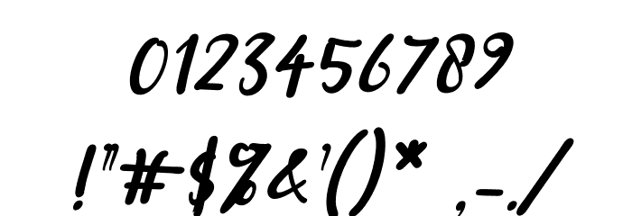 Halymah Italic Font OTHER CHARS