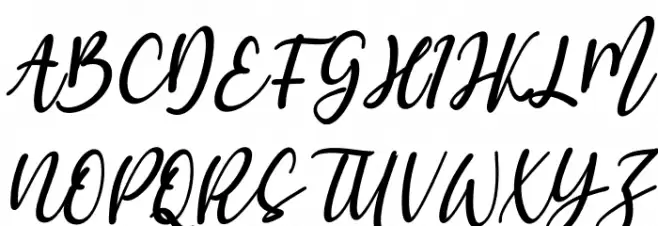 Halymah Italic फ़ॉन्ट अपरकेस