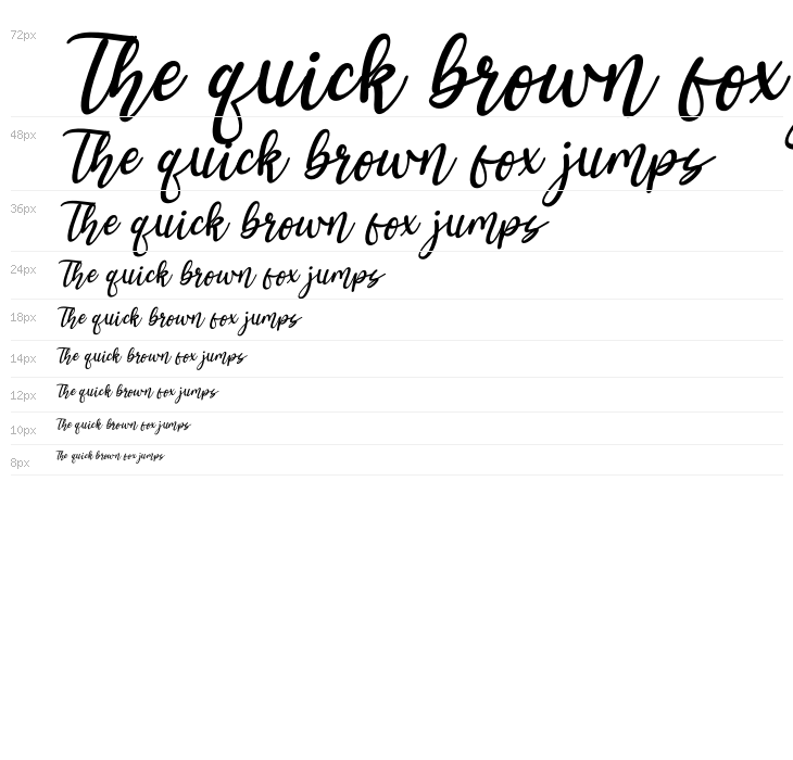 Halymah Italic Waterfall