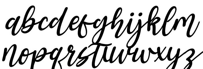 Halymah Italic Font LOWERCASE
