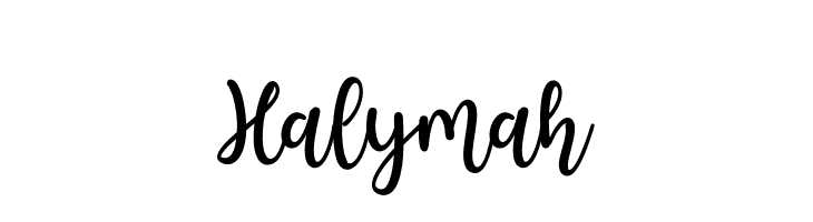 Halymah  Frei Schriftart Herunterladen