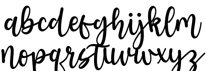 Halymah Font LOWERCASE