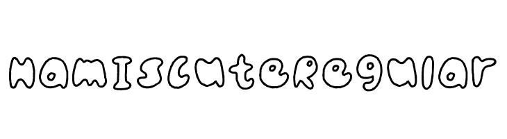 Ham Is Cute Regular Font