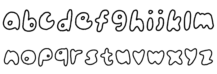 Ham Is Cute Regular Font LOWERCASE
