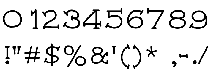 Ham and Eggs Font OTHER CHARS