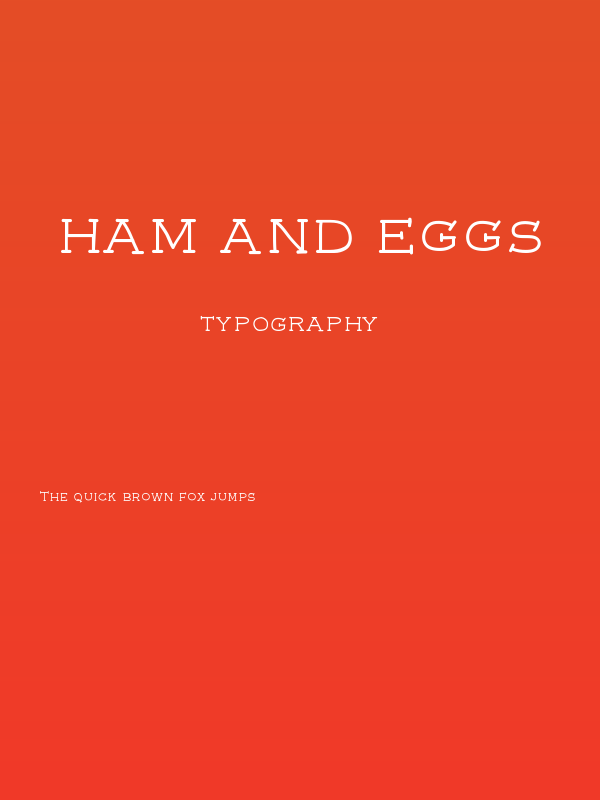 Ham and Eggs Poster