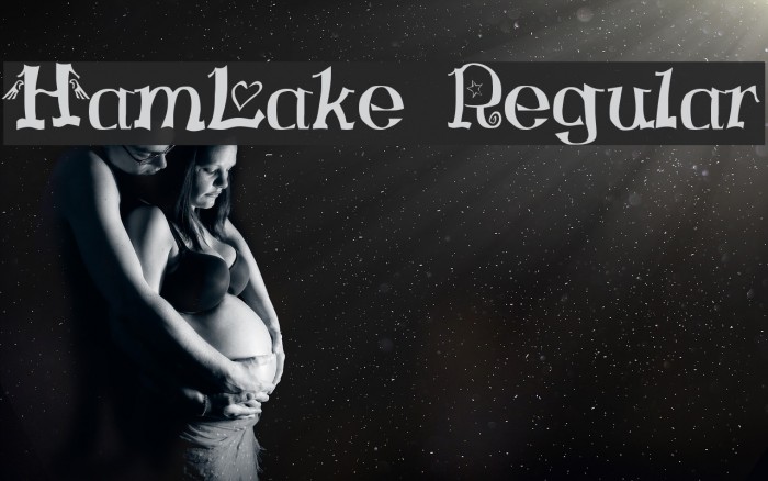 HamLake Regular Шрифта examples