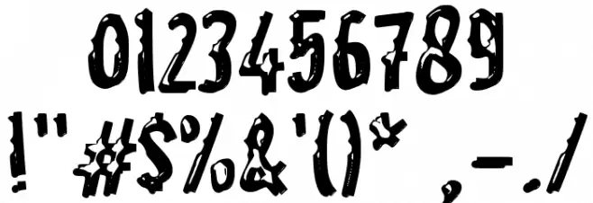 Hama Font OTHER CHARS