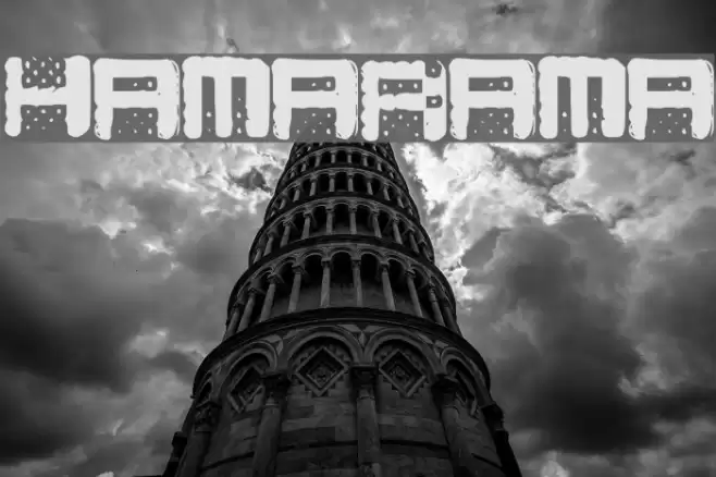 Hamarama Font examples