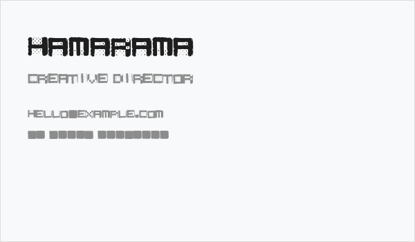 Hamarama Business Card