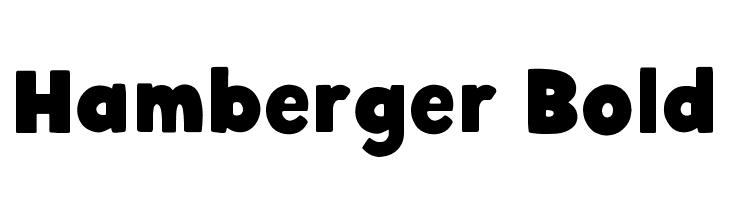 Hamberger Bold  免费字体下载