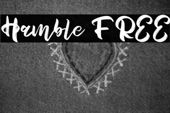 Hamble FREE Font examples