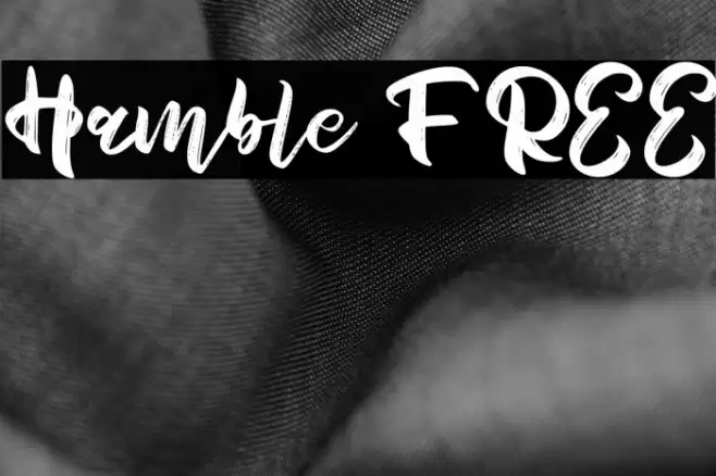 Hamble FREE Font examples