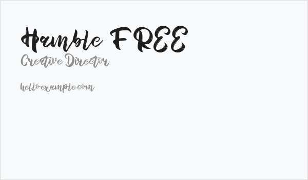 Hamble FREE Business Card