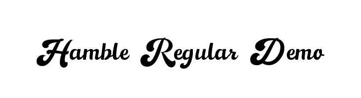 Hamble Regular Demo  Скачать бесплатные шрифты