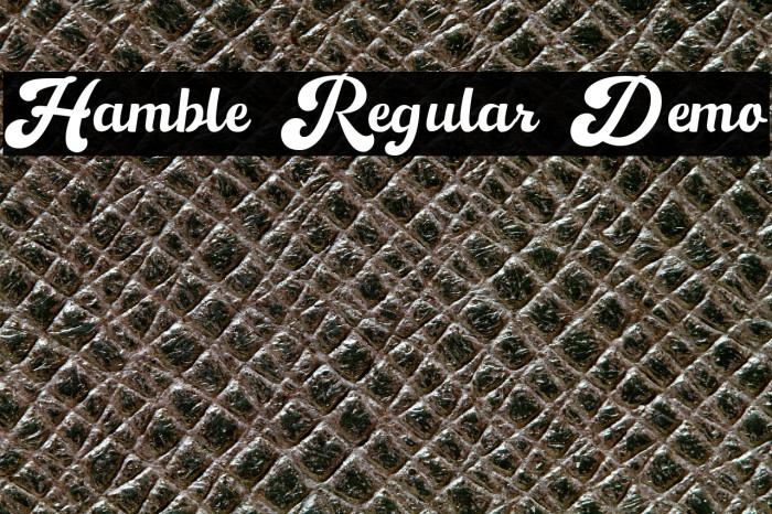 Hamble Regular Demo Example 1