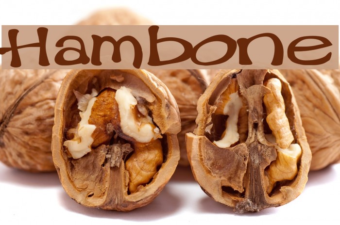 Hambone Font examples