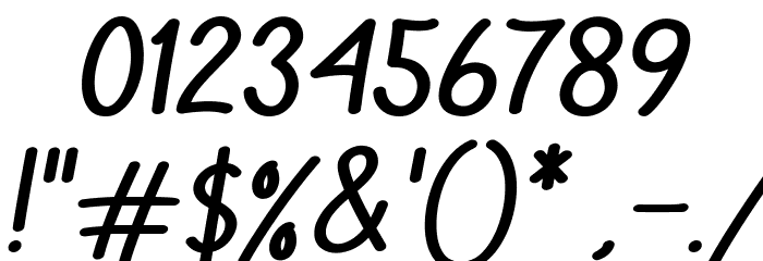 Hambu Radul Italic Font OTHER CHARS
