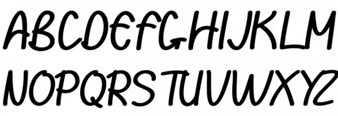 Hambu Radul Italic Caratteri MAIUSCOLE