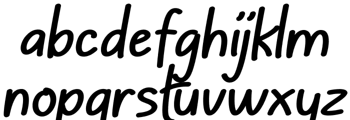 Hambu Radul Italic Font LOWERCASE