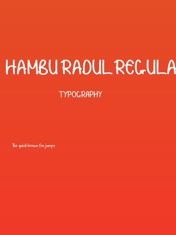 Hambu Radul Regular Poster