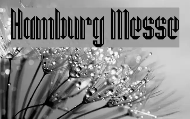 Hamburg Messe Font examples