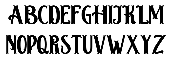 Hamburg Regular Font LOWERCASE