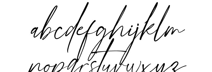 Hamburg Font LOWERCASE